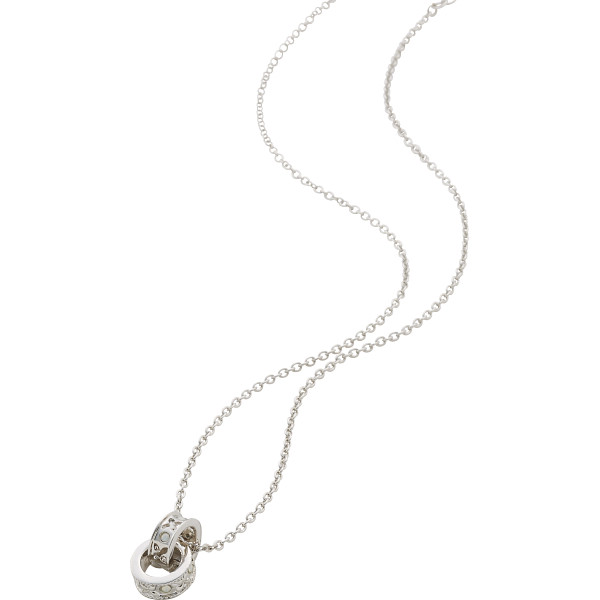 ジョルジュ・レッシュ　ダブルリングネックレス　シルバー