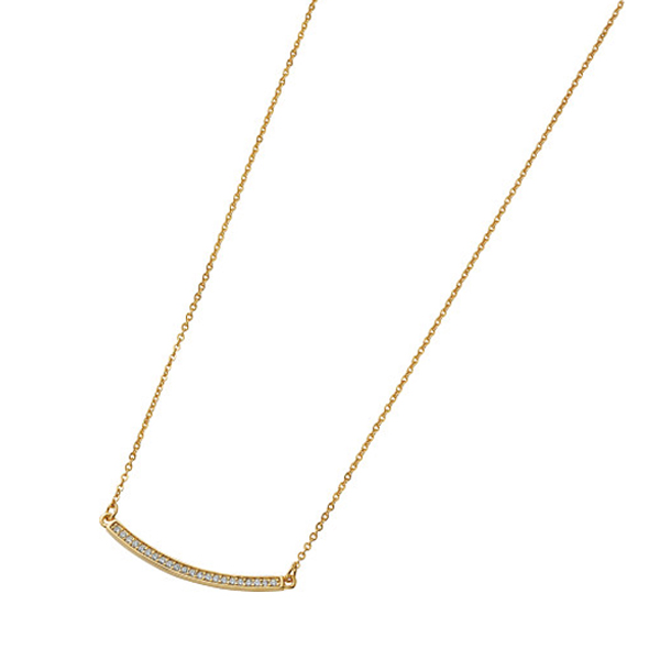 バースタイルネックレス　ゴールドカラー