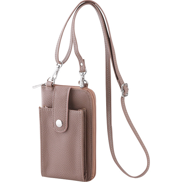 キャティフェラーリ　お財布ポシェット　トープ