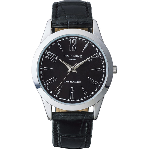 ファイブナイン　メンズ腕時計　ブラック文字盤