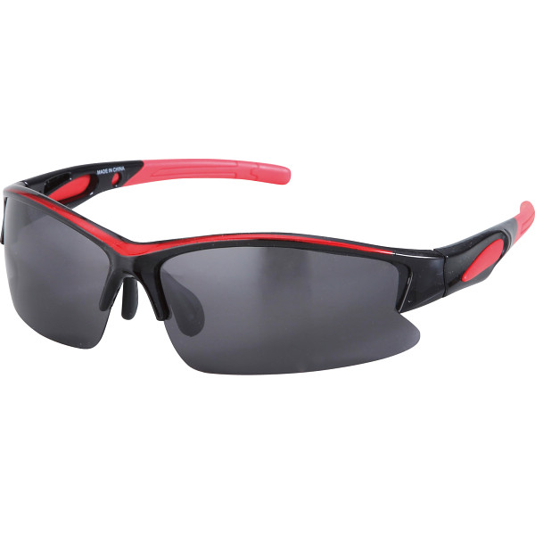 スポーツサングラス　メタリックレッド・ブラック
