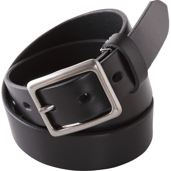 ｍ，ｉ，ｕ，ｏ．ｊ　栃木レザー　ヌメ革　ベルト　ブラック