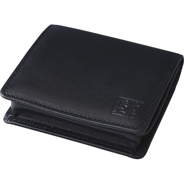 良品工房　日本製牛革財布（小銭入れ）　ブラック