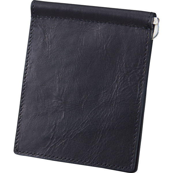 メイド　イン　ジャパン　牛革札バサミ　クロ