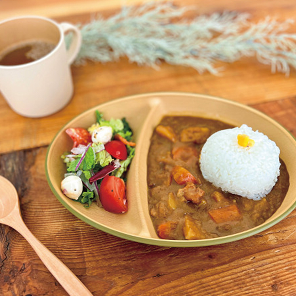 アースカラー　抗菌小判ランチプレート４枚セット