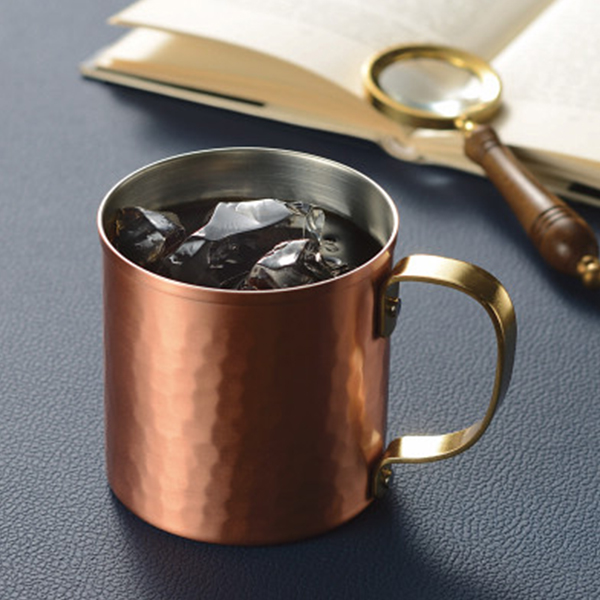 匠弥　純銅手付きカップ（３６０ｍｌ）（蓋付）