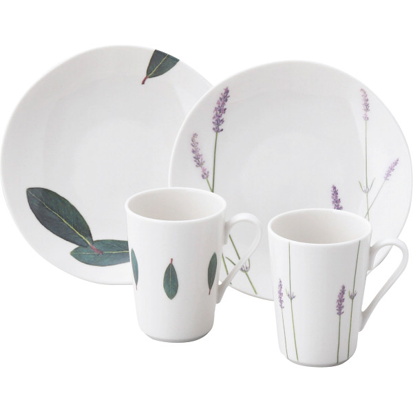 ラ・エミーズ　トゥージュール　ペア１９プレート＆マグ