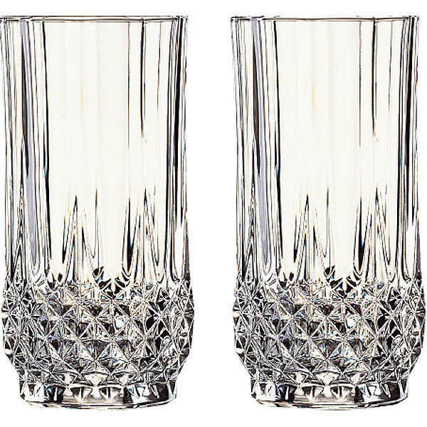 クリスタルダルク　ロンシャン　ペアハイボールグラス