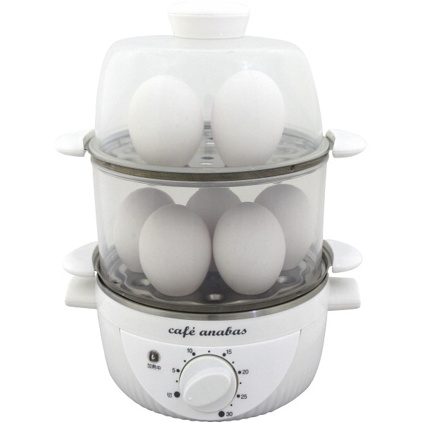 アナバス　ゆで玉子名人・かんたん蒸し器（２段）