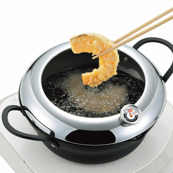 温度計付天ぷら鍋（２４ｃｍ）