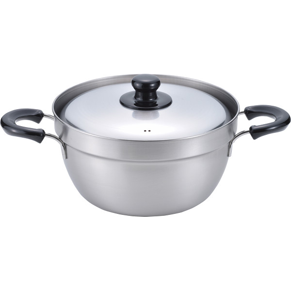 燕三　ＩＨ対応ふきこぼれにくい両手鍋（２３ｃｍ）