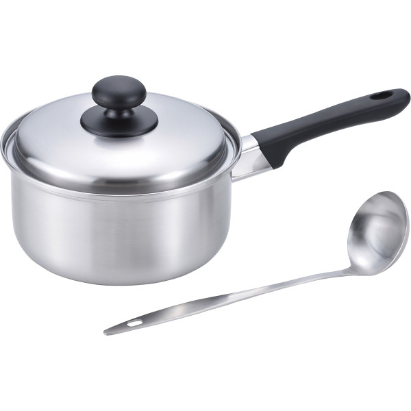 燕三　片手鍋（１８ｃｍ）お玉付