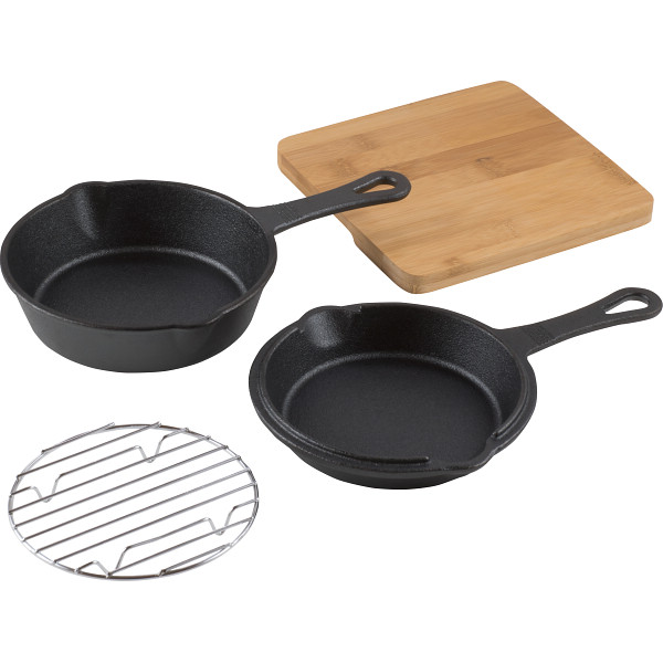 へビーズ　鉄スキレットセット（敷板付）