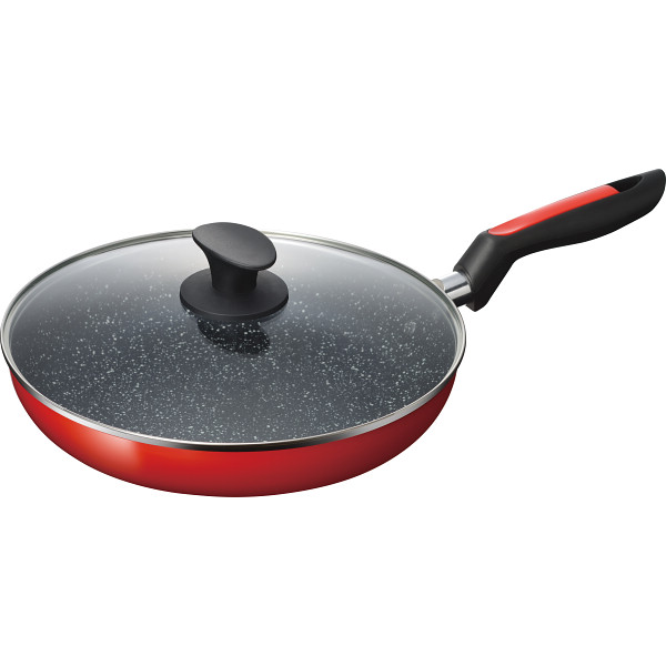 キルシェマーブル　ガラス蓋付フライパン（２８ｃｍ）