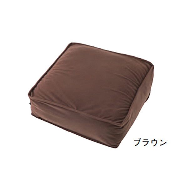 ざぶとんクッション　ブラウン