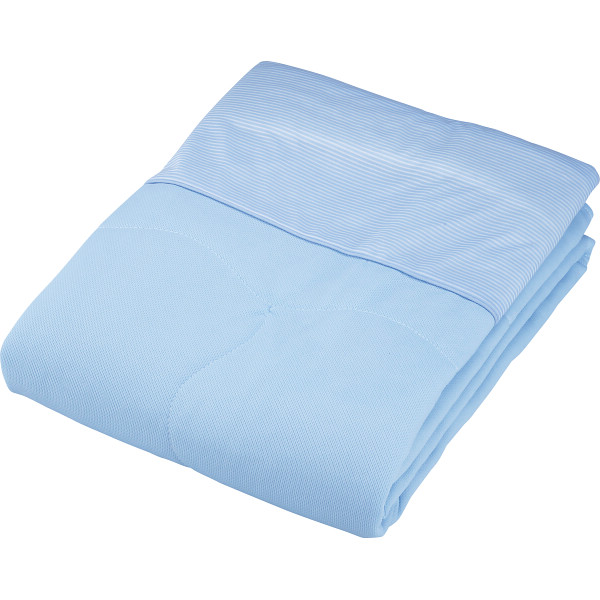 ひんやり涼感肌掛けふとん　ブルー