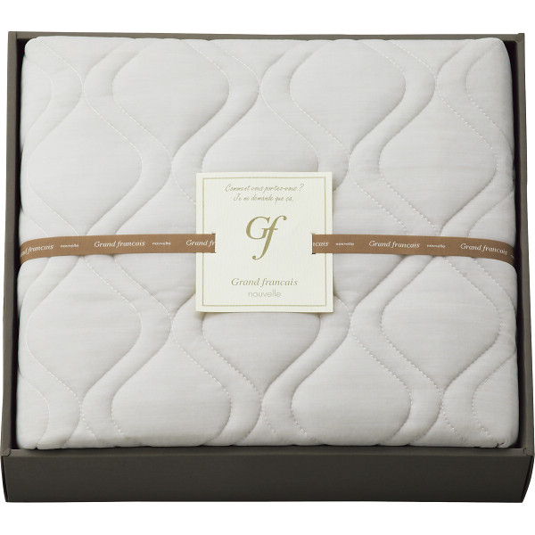 グランフランセヌーベル　クール接触冷感敷パット　グレージュ