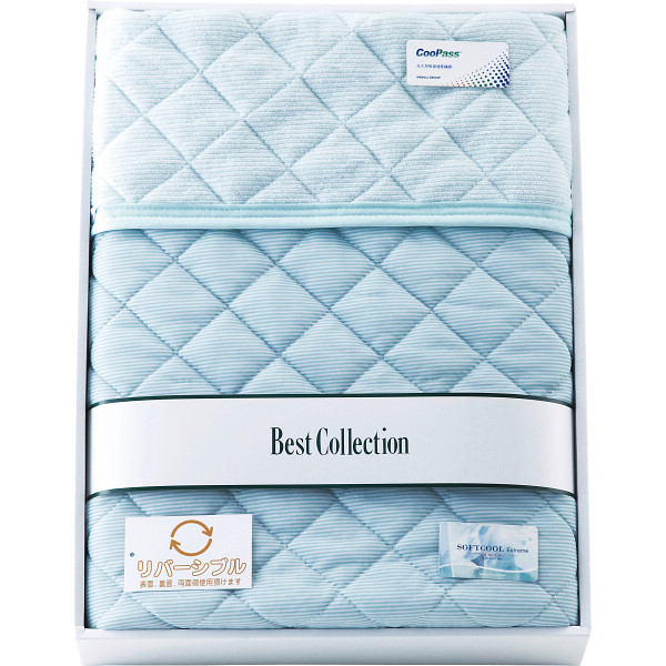 涼感＆吸水速乾リバーシブル敷パット　グリーン