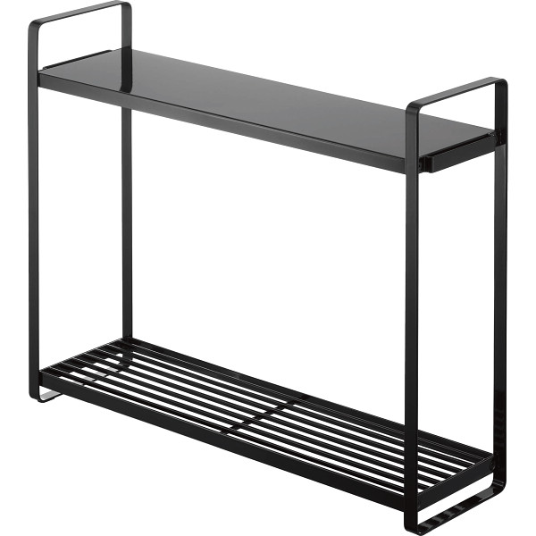 コンロ横ラック２段　ブラック