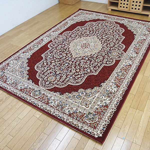 トルコ製ウィルトンラグ　ワイン