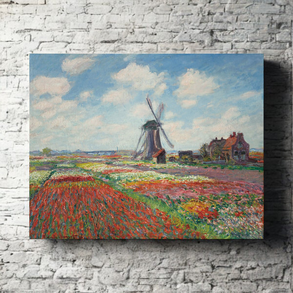 モネ「オランダのチューリップ畑」