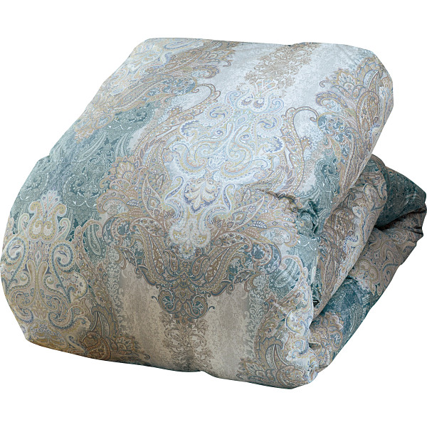 プレミアムゴールドラベル羽毛掛けふとん・ウール敷ふとんセット　ブルー