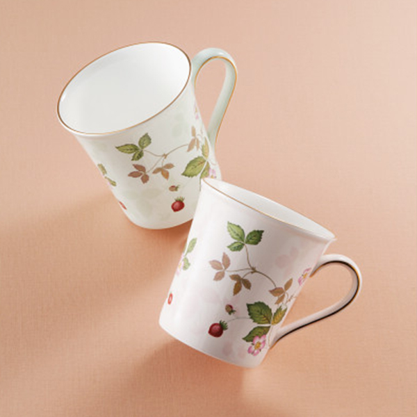 ウェッジウッド　ワイルド　ストロベリー　パステル　ペア　マグ