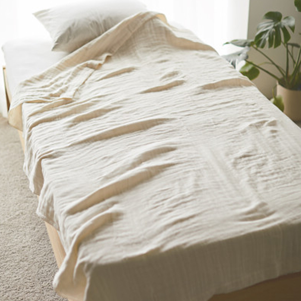 素材の匠　オーガニックコットン５重ガーゼ毛布