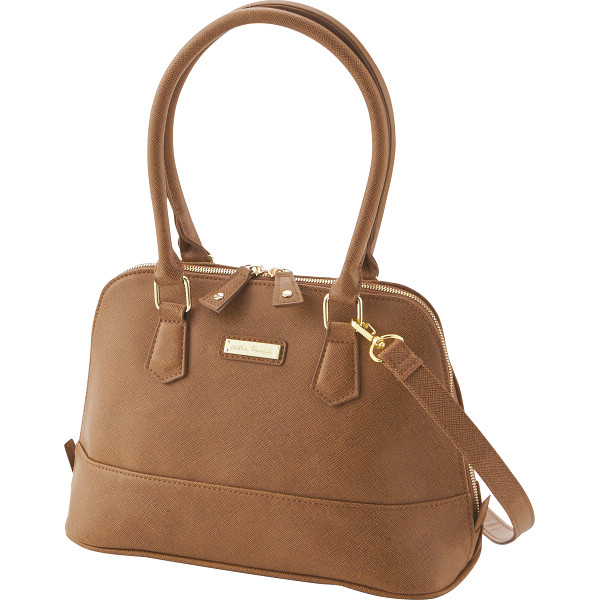 キャティフェラーリ　エレガントバッグ　キャメル