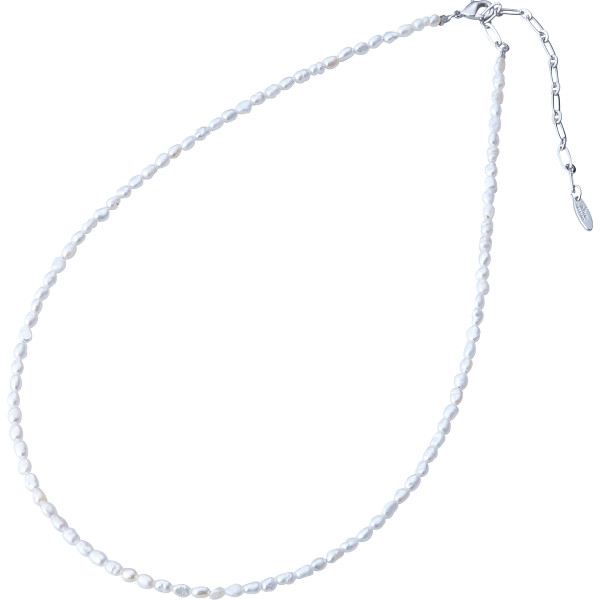 ドゥーナイスクラップ　小粒な淡水パールネックレス　ホワイト