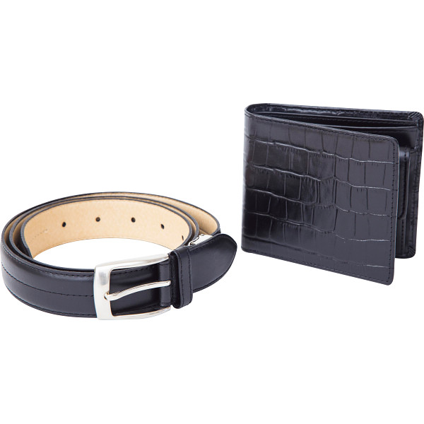 カンサイセレクション　財布ベルトセット　ブラック