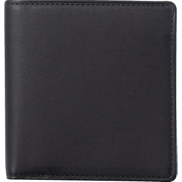 チェルベ×スィンリー　牛革スリム財布　ブラック