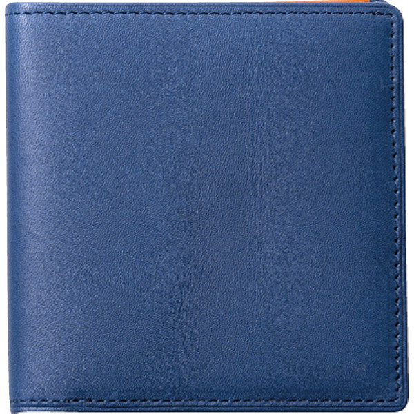 チェルベ×スィンリー　牛革スリム財布　ネイビー