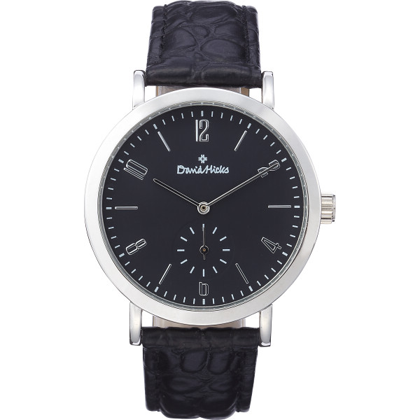 デビッドヒックス　メンズ腕時計　ブラック文字盤