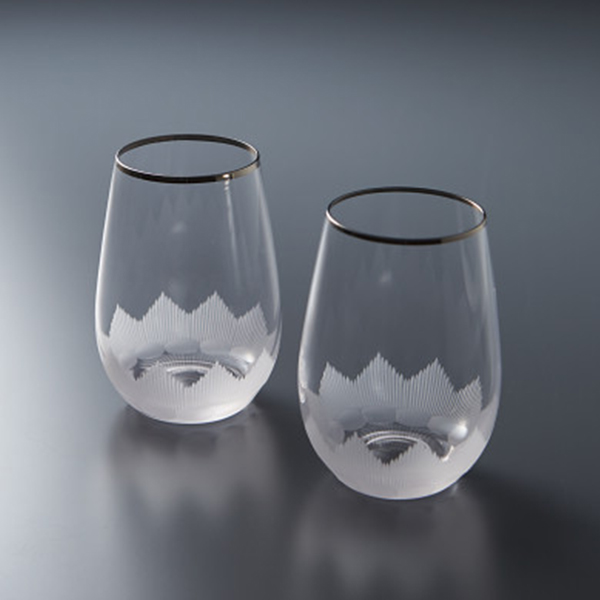 シュトルツル　プリュームカット　タンブラー　プラチナ　４個セット