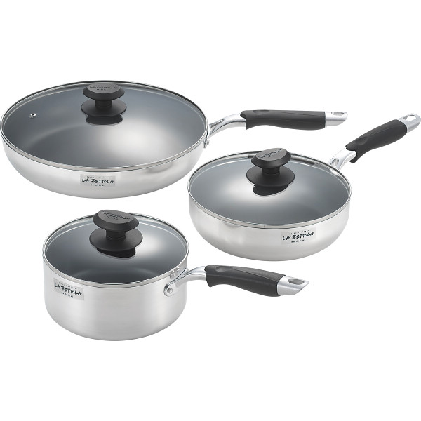 ラ・ベットラ　アルミ鍋３点セット