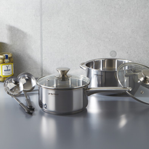 ラ・ベットラ　ステンレス鍋２点セットツール付
