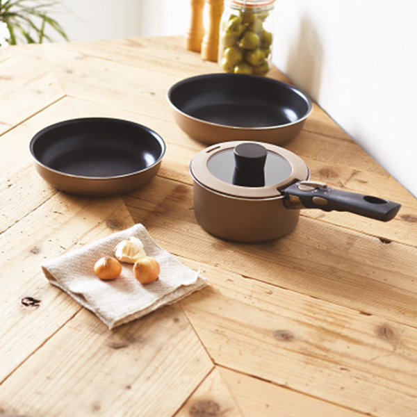 ブラナーノⅡ　着脱ハンドル鍋３点セット