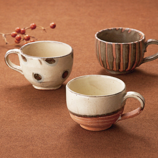 土物文様スープカップ
