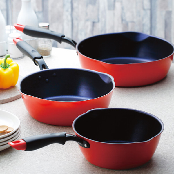 深いいね　アルミ両口フライパン３点セット