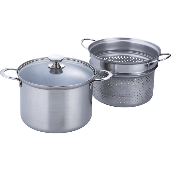 ルチェンテ　ＩＨ対応パスタポット（２２ｃｍ）