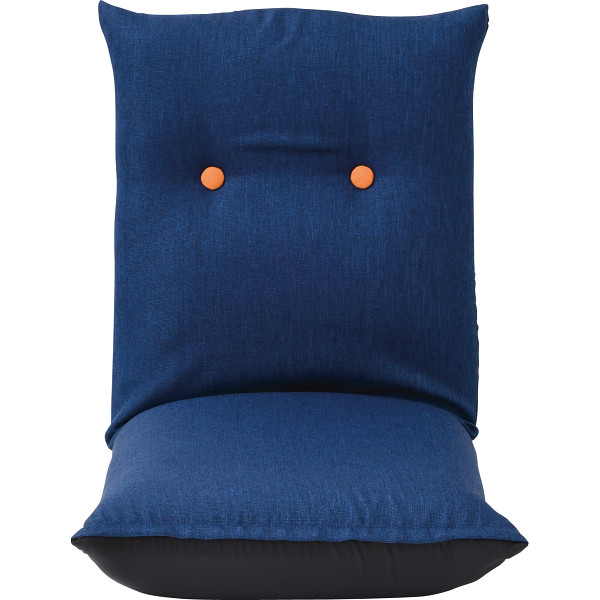 低反発折りたたみ座椅子　ブルー