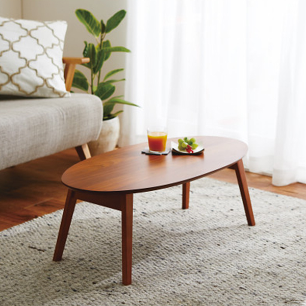 オーバルテーブル（折れ脚式）