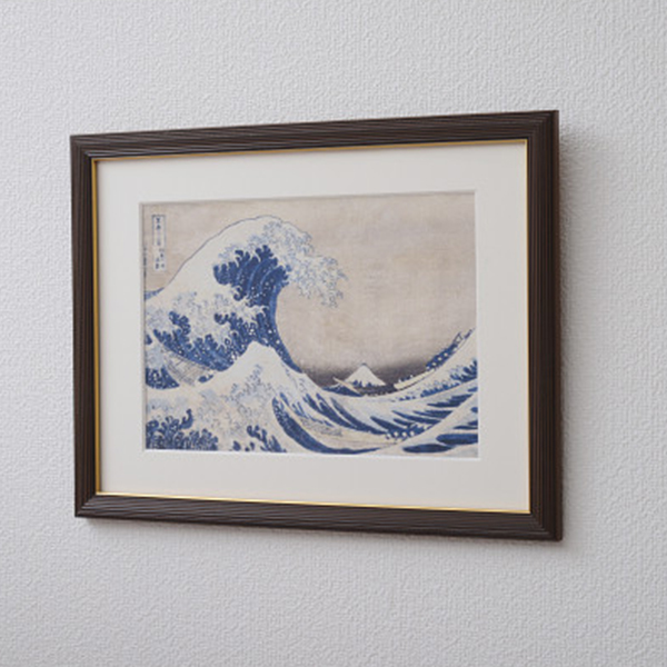 浮世絵額　葛飾北斎「神奈川沖浪裏」
