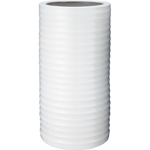 陶器傘立て　ホワイト