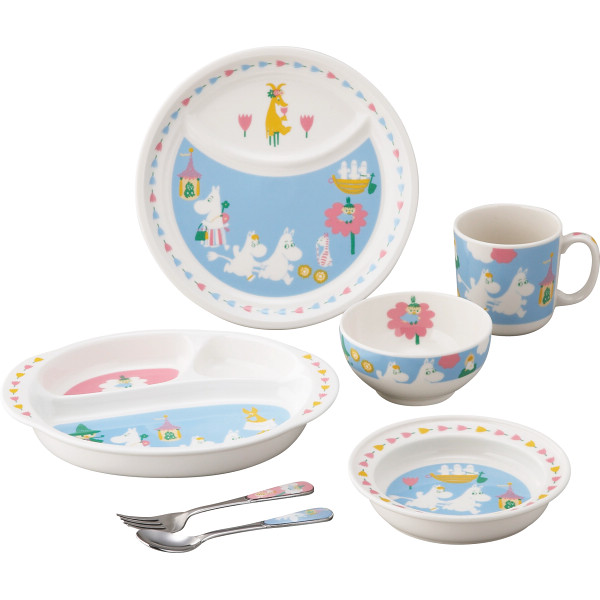 ムーミン　ベビーキッズ食器　７ピースセット