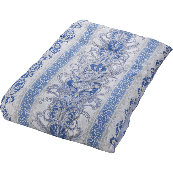 日本製　ウール１０％入り肌掛けふとん　ブルー