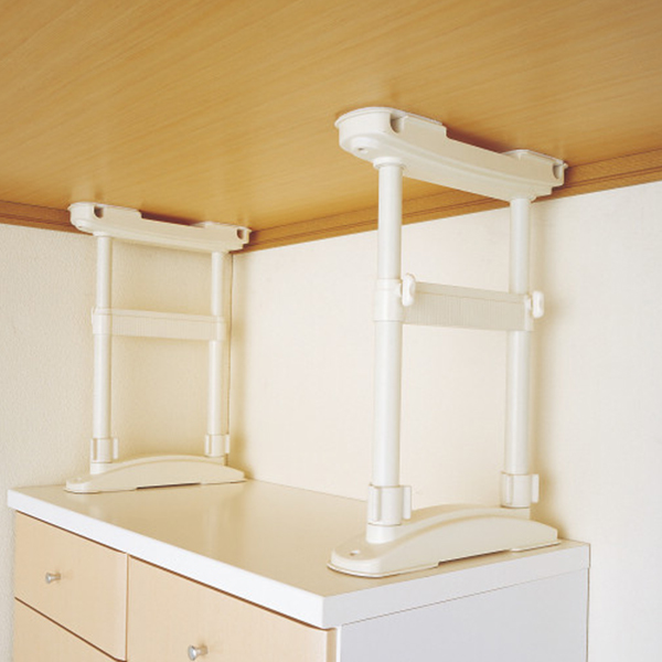 セキスイ　家具転倒防止圧着ポ－ル　ホワイト