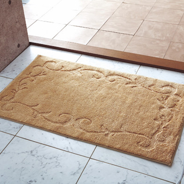 吸水綿　大判バスマット　ベージュ