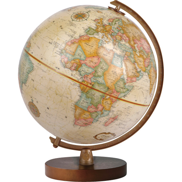リプルーグル地球儀　チェスター型　日本語版　　ブラウン